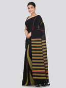 PinkLoom Women's Cotton Khesh Saree With Unstitched Blouse Piece