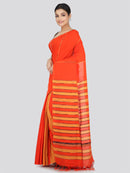 PinkLoom Women's Cotton Khesh Saree With Unstitched Blouse Piece