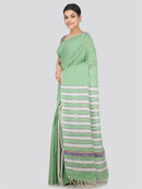 PinkL oom Women's Cotton Khesh Saree With Unstitched Blouse Piece