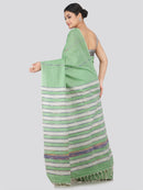 PinkL oom Women's Cotton Khesh Saree With Unstitched Blouse Piece