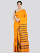 PinkLoom Women's Cotton Khesh Saree With Unstitched Blouse Piece