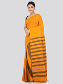 PinkLoom Women's Cotton Khesh Saree With Unstitched Blouse Piece