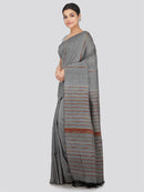 PinkLoom Women's Cotton Khesh Saree With Unstitched Blouse Piece