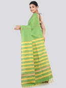 PinkLoom Women's Cotton Khesh Saree With Unstitched Blouse Piece