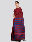 PinkLoom Women's Cotton Khesh Saree With Unstitched Blouse Piece