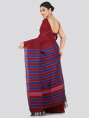 PinkLoom Women's Cotton Khesh Saree With Unstitched Blouse Piece