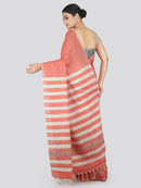 PinkLoom Women's Cotton Khesh Saree With Unstitched Blouse Piece