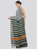 PinkLoom Women's Cotton Khesh Saree With Unstitched Blouse Piece