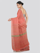 PinkLoom Women's Cotton Khesh Saree With Unstitched Blouse Piece