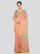 PinkLoom Women's Cotton Khesh Saree With Unstitched Blouse Piece