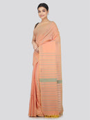 PinkLoom Women's Cotton Khesh Saree With Unstitched Blouse Piece