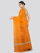 PinkLoom Women's Cotton Khesh Saree With Unstitched Blouse Piece