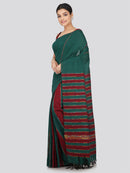 PinkLoom Women's Cotton Khesh Saree With Unstitched Blouse Piece