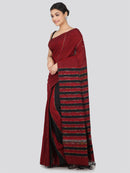 PinkLoom Women's Cotton Khesh Saree With Unstitched Blouse Piece