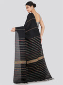 PinkLoom Women's Cotton Khesh Saree With Unstitched Blouse Piece