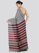 PinkLoom Women's Cotton Khesh Saree With Unstitched Blouse Piece