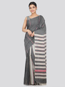 PinkLoom Women's Cotton Khesh Saree With Unstitched Blouse Piece