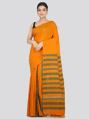 PinkLoom Women's Cotton Khesh Saree With Unstitched Blouse Piece