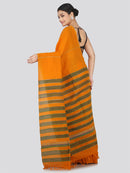 PinkLoom Women's Cotton Khesh Saree With Unstitched Blouse Piece