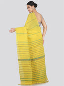 PinkLoom Women's Cotton Khesh Saree With Unstitched Blouse Piece