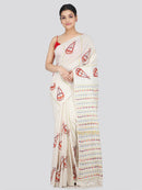 PinkLoom Women's Cotton Khesh Saree With Unstitched Blouse Piece