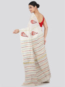 PinkLoom Women's Cotton Khesh Saree With Unstitched Blouse Piece