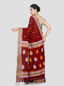 PinkLoom Women's Cotton Saree With Unstitched Blouse Piece