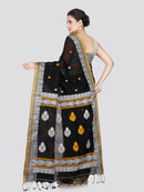 PinkLoom Women's Cotton Saree With Unstitched Blouse Piece