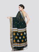 PinkLoom Women's Cotton Saree With Unstitched Blouse Piece