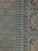 Pinkloom Green Handloom Cotton bleand Saree