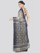 Pinkloom Women's Soft Cotton Jamdani Saree Without Blouse Piece