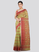 Pinkloom Women's Soft Cotton Jamdani Saree Without Blouse Piece