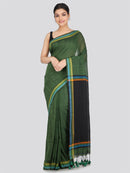 Pinkloom Women's Cotton Saree With Unstitched Blouse Piece