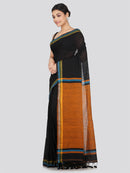Pinkloom Women's Cotton Saree With Unstitched Blouse Piece