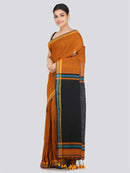 Pinkloom Women's Cotton Saree With Unstitched Blouse Piece