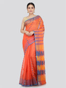 Pinkloom Women's Soft Cotton Jamdani Saree Without Blouse Piece