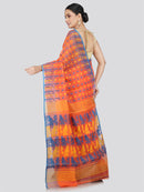 Pinkloom Women's Soft Cotton Jamdani Saree Without Blouse Piece