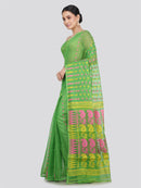 Pinkloom Women's Soft Cotton Jamdani Saree Without Blouse Piece