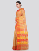 Pinkloom Women's Soft Cotton Jamdani Saree Without Blouse Piece