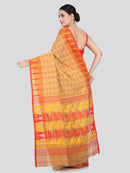 Pinkloom Women's Soft Cotton Jamdani Saree Without Blouse Piece