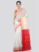 Pinkloom Women's Soft Cotton Jamdani Saree Without Blouse Piece