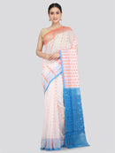 Pinkloom Women's Soft Cotton Jamdani Saree Without Blouse Piece