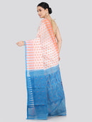 Pinkloom Women's Soft Cotton Jamdani Saree Without Blouse Piece