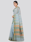 Pinkloom Women's Soft Cotton Jamdani Saree Without Blouse Piece