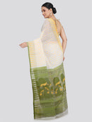 Pinkloom Women's Soft Cotton Jamdani Saree Without Blouse Piece