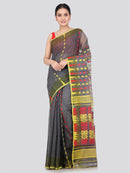 Pinkloom Women's Soft Cotton Jamdani Saree Without Blouse Piece