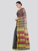 Pinkloom Women's Soft Cotton Jamdani Saree Without Blouse Piece