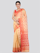 Pinkloom Women's Soft Cotton Jamdani Saree Without Blouse Piece