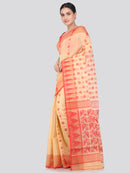 Pinkloom Women's Soft Cotton Jamdani Saree Without Blouse Piece