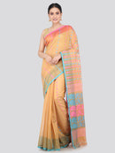 Pinkloom Women's Soft Cotton Jamdani Saree Without Blouse Piece